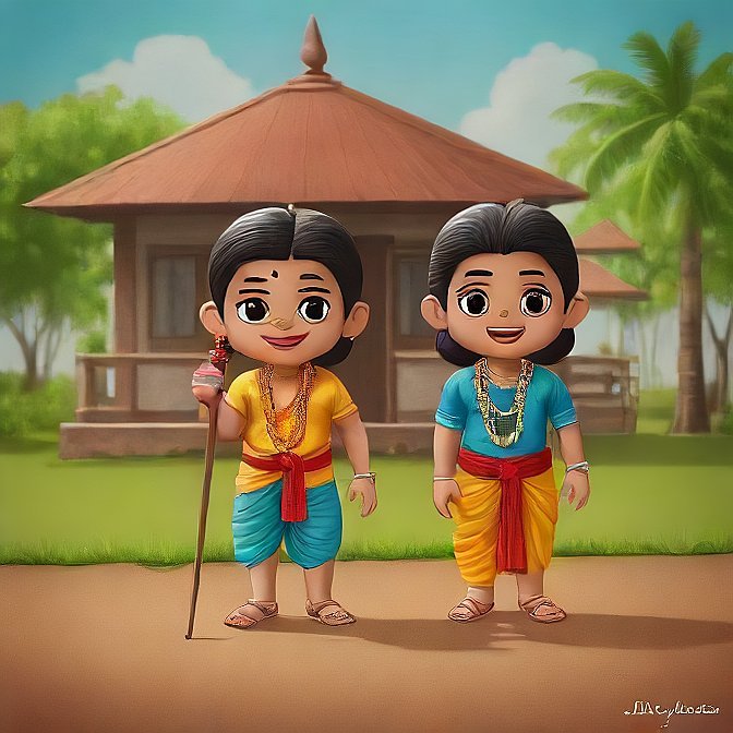 3D cartoon character art